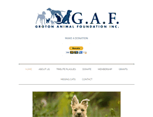 Tablet Screenshot of grotonanimalfoundation.org